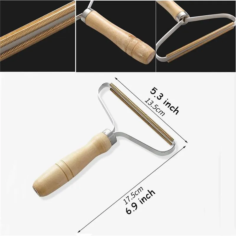 Portable clothes fluff brush