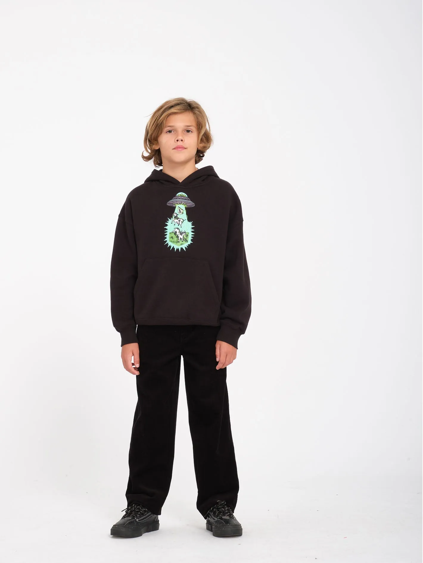 Psychstone Elastic Waist Trousers - Black - (KIDS)