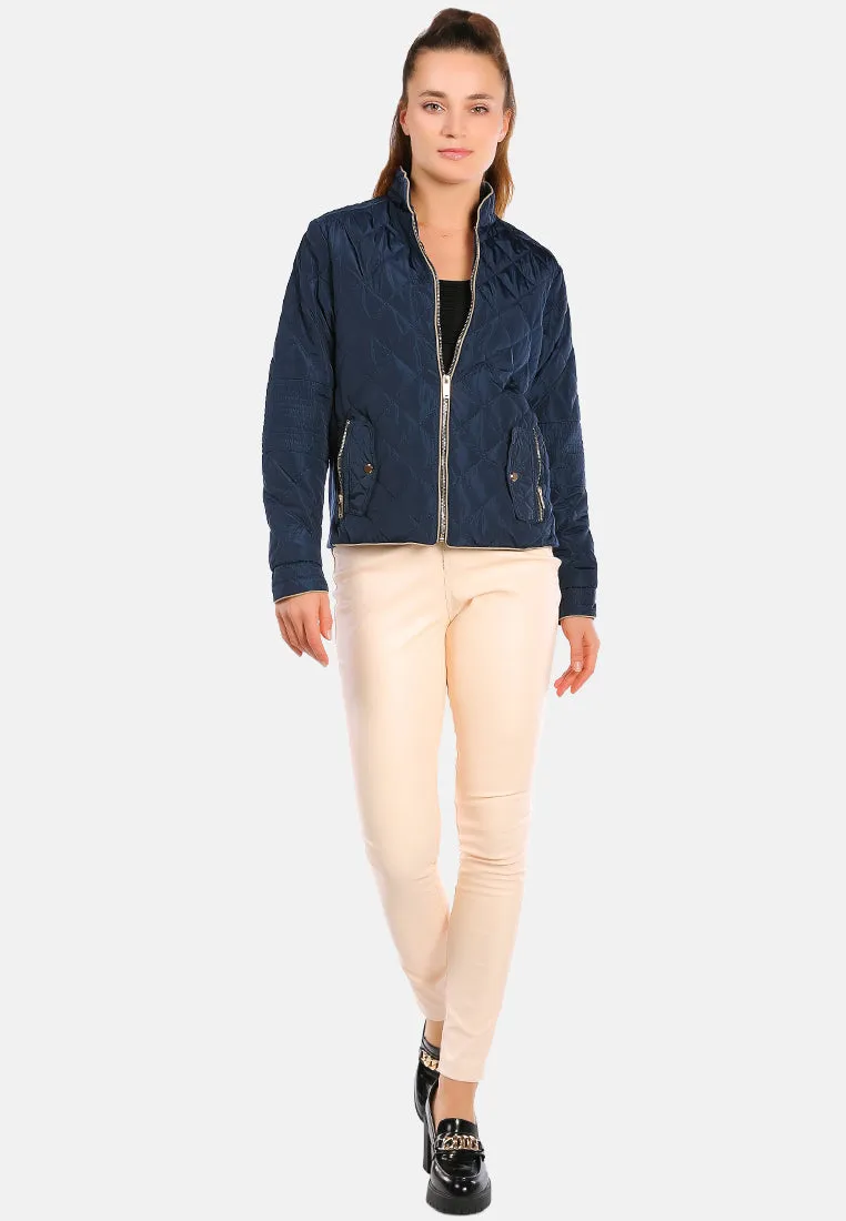Quilted Puffer Long Sleeve Jacket