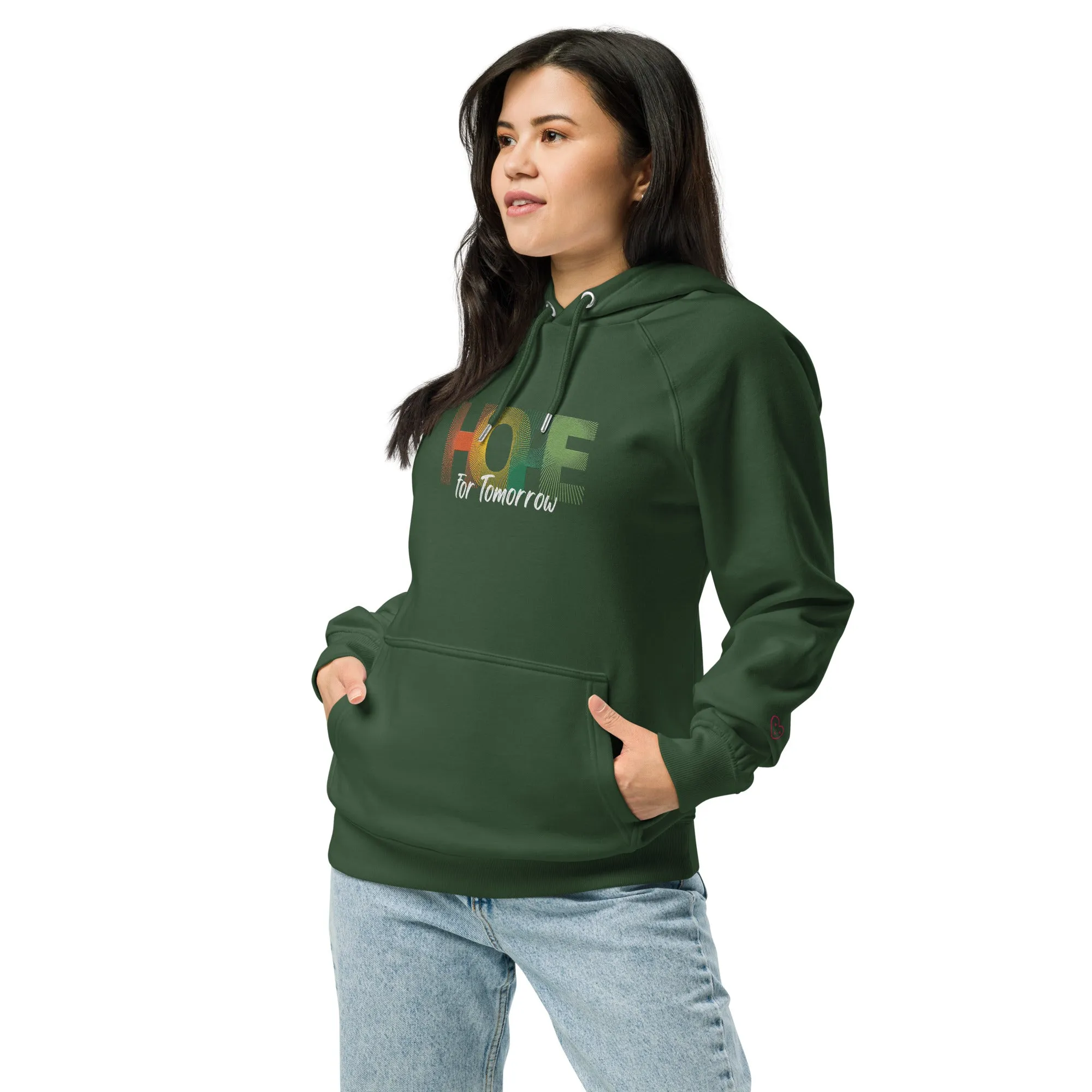 "Hope for Tomorrow" Unisex ECO raglan hoodie