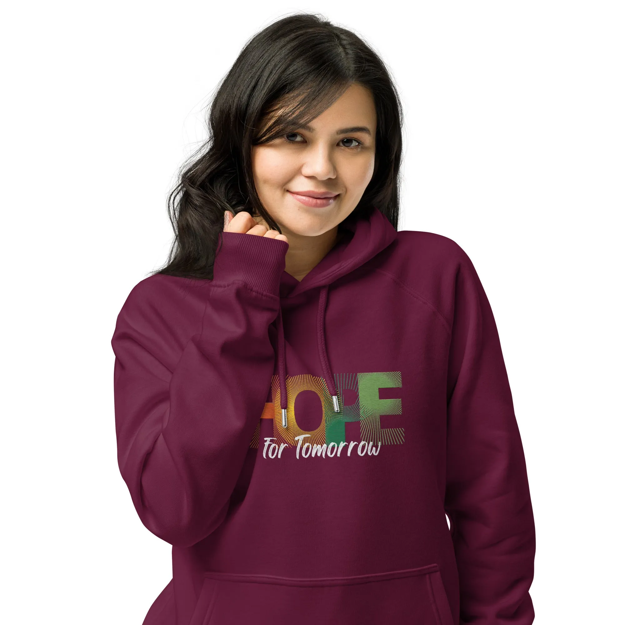 "Hope for Tomorrow" Unisex ECO raglan hoodie
