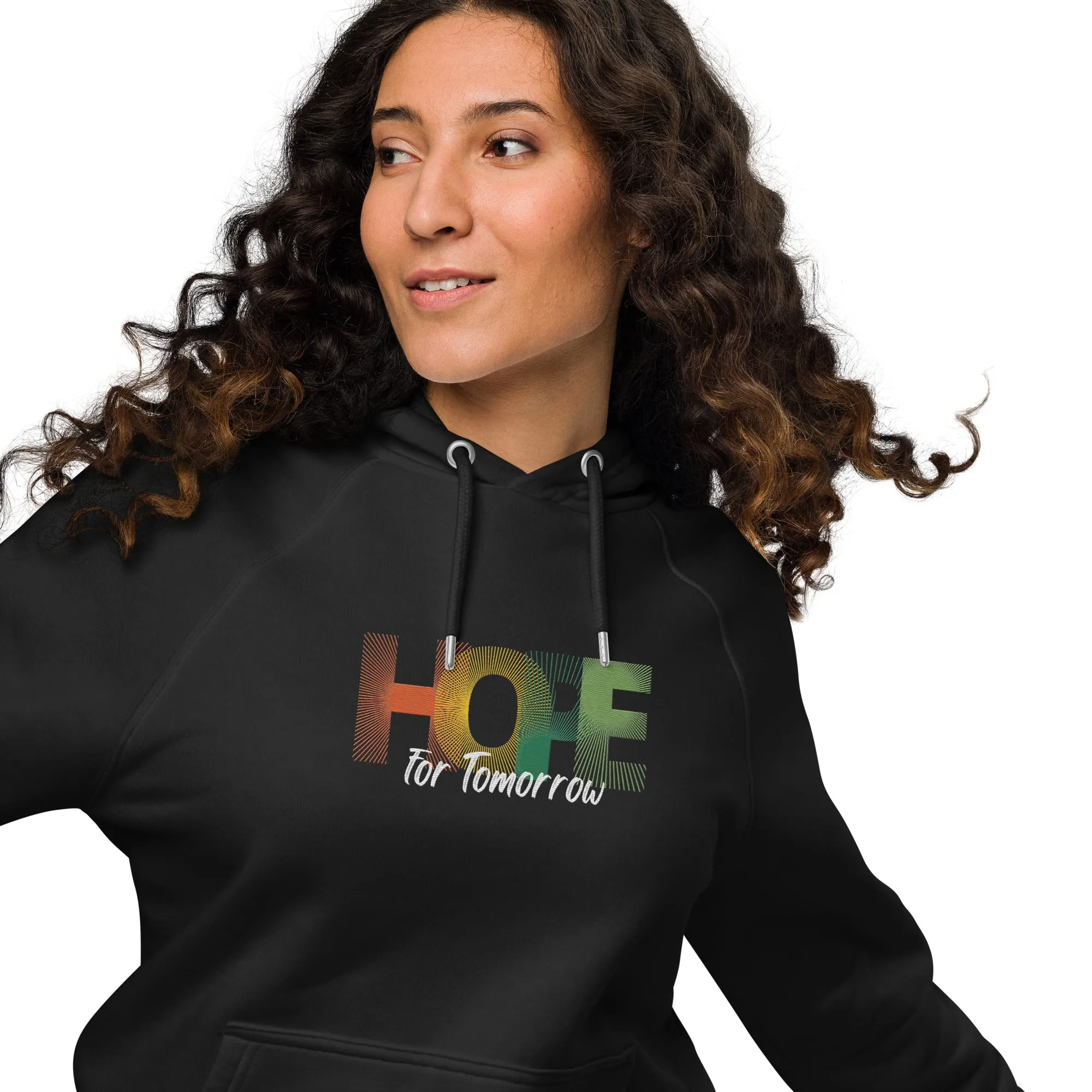 "Hope for Tomorrow" Unisex ECO raglan hoodie