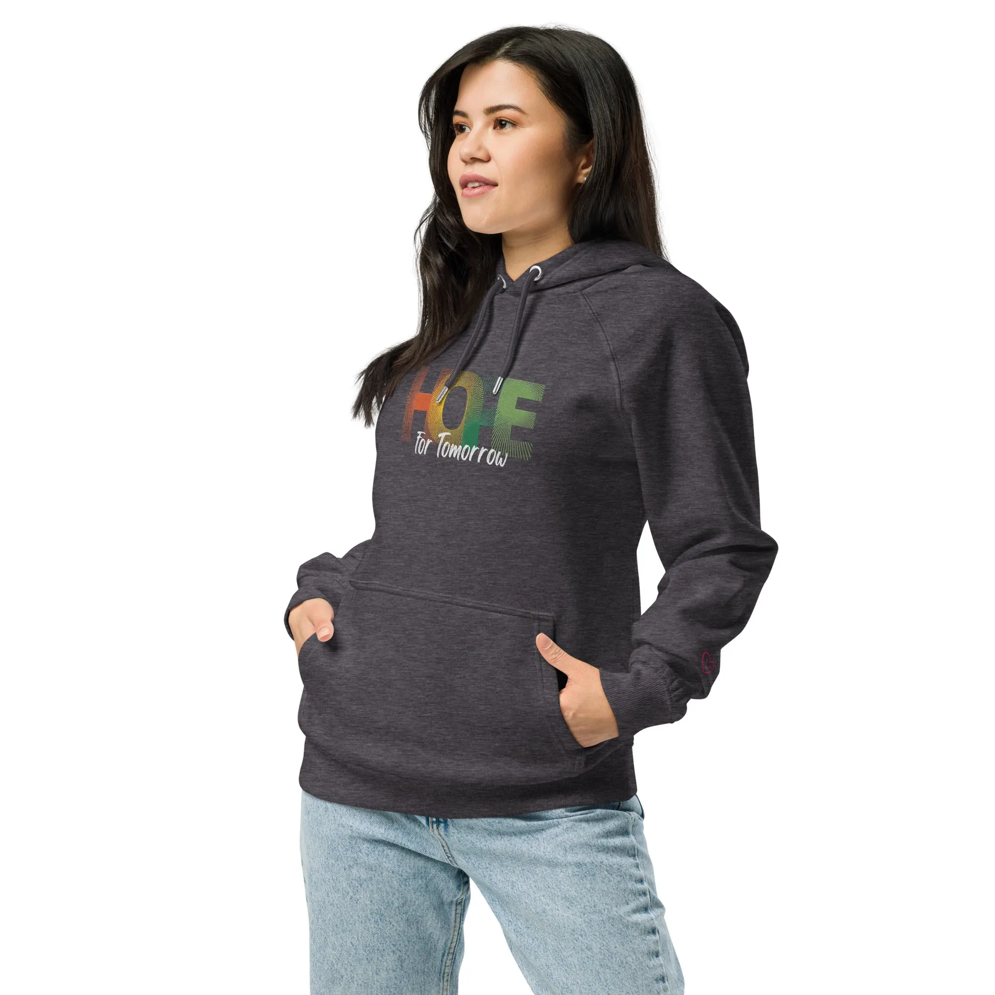 "Hope for Tomorrow" Unisex ECO raglan hoodie