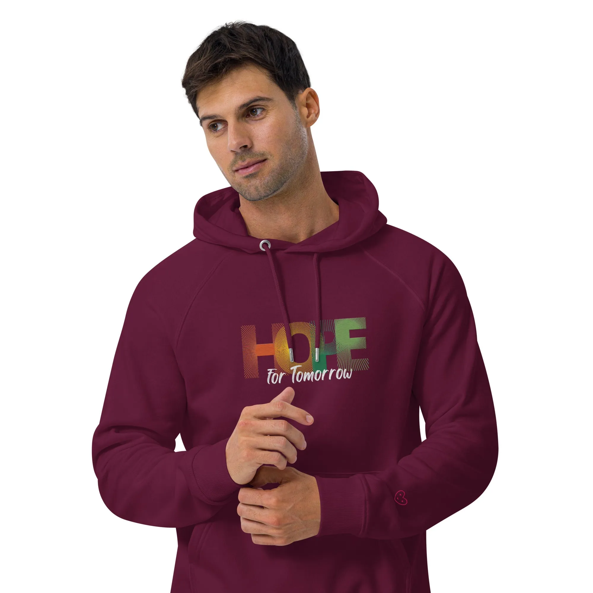 "Hope for Tomorrow" Unisex ECO raglan hoodie