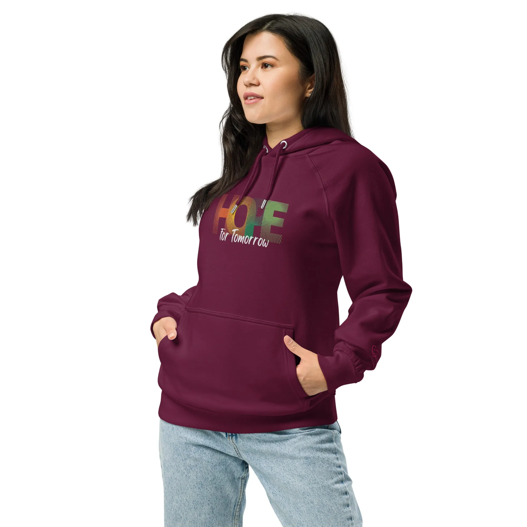"Hope for Tomorrow" Unisex ECO raglan hoodie