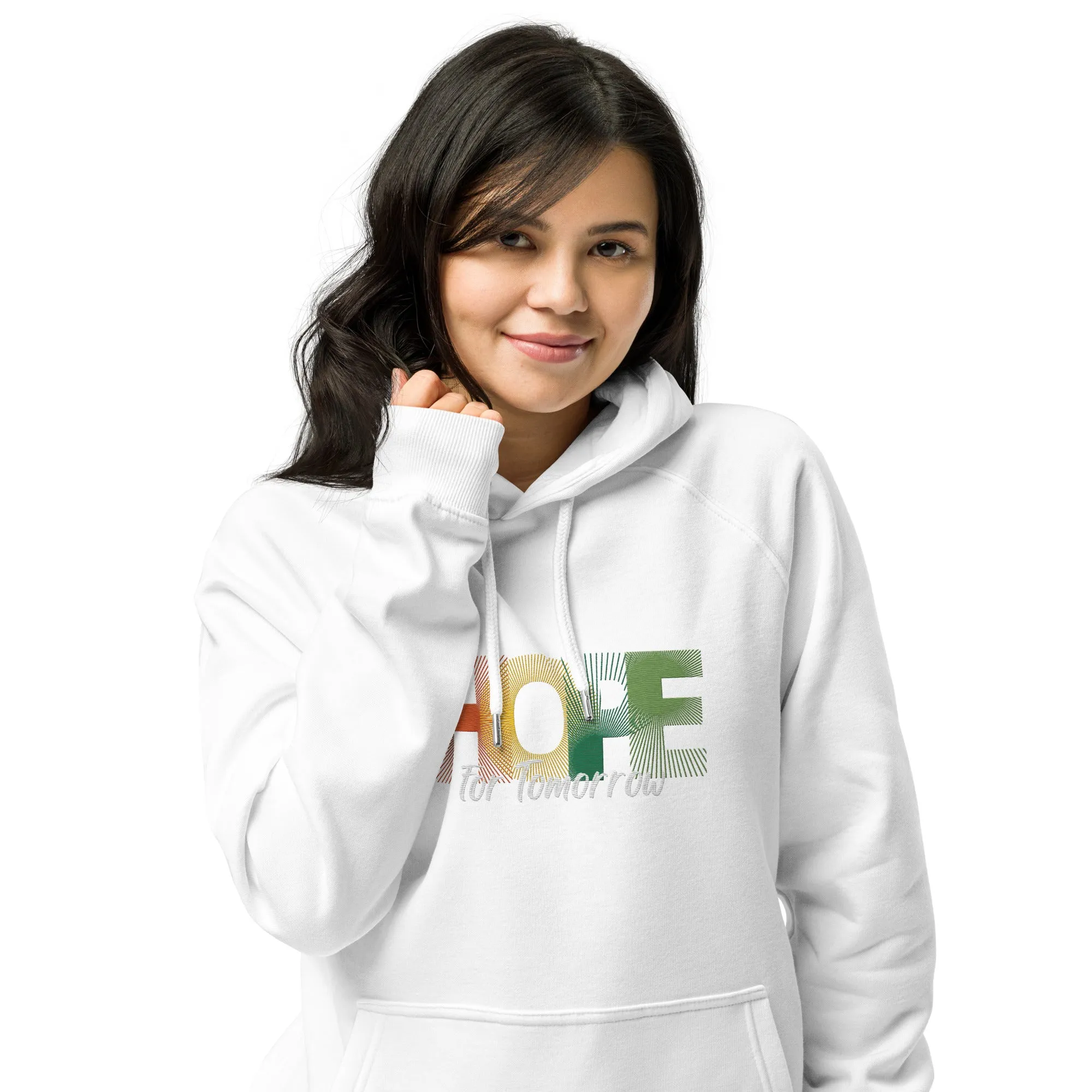 "Hope for Tomorrow" Unisex ECO raglan hoodie