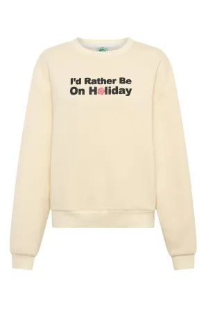 Rather Be Crew Neck Jumper - Butter