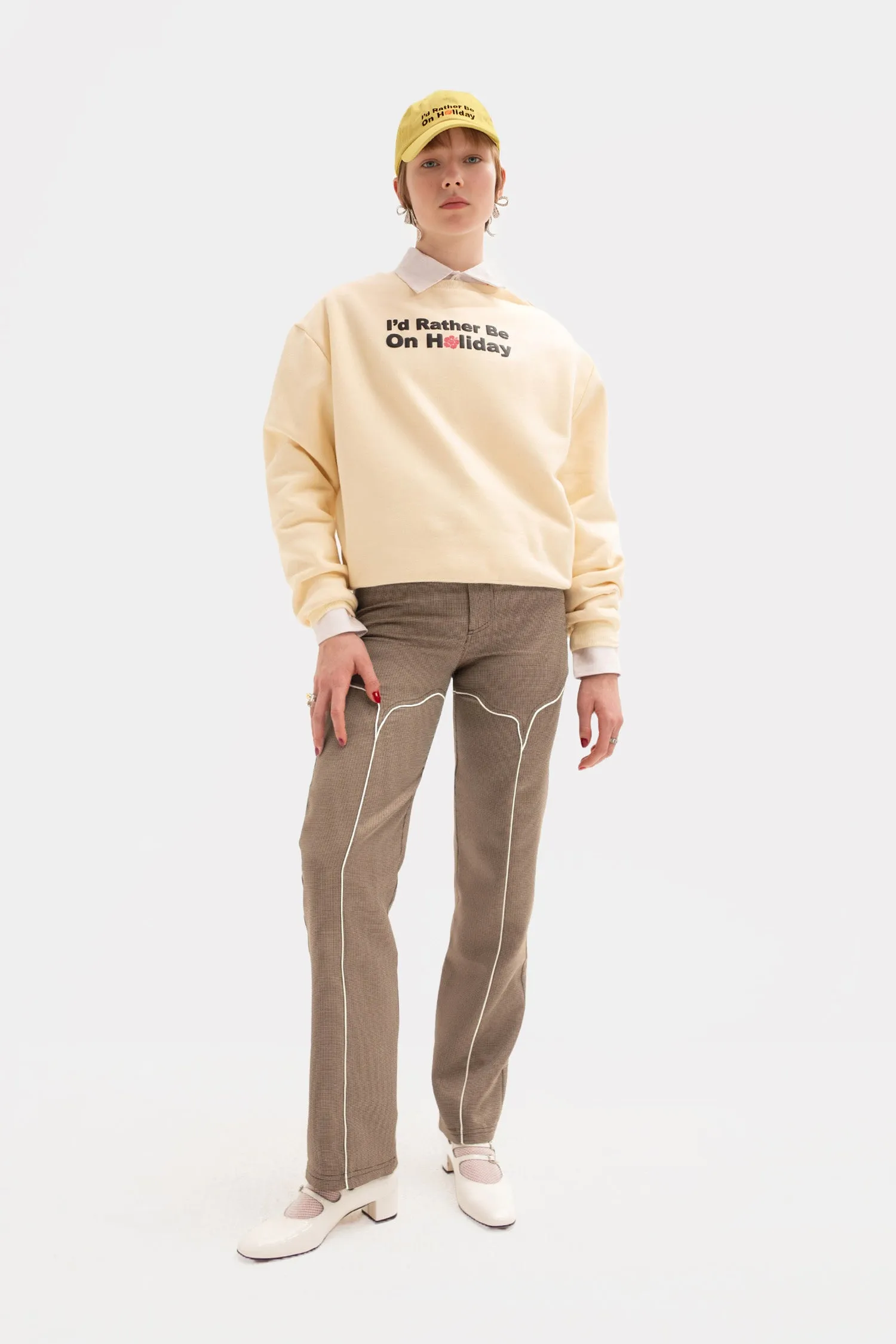 Rather Be Crew Neck Jumper - Butter