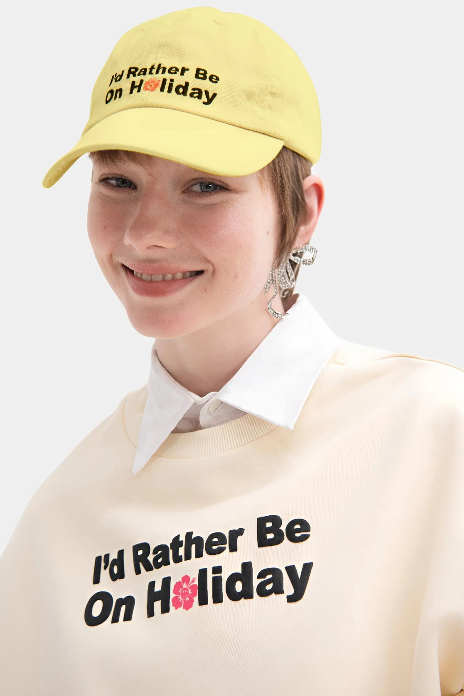 Rather Be Crew Neck Jumper - Butter