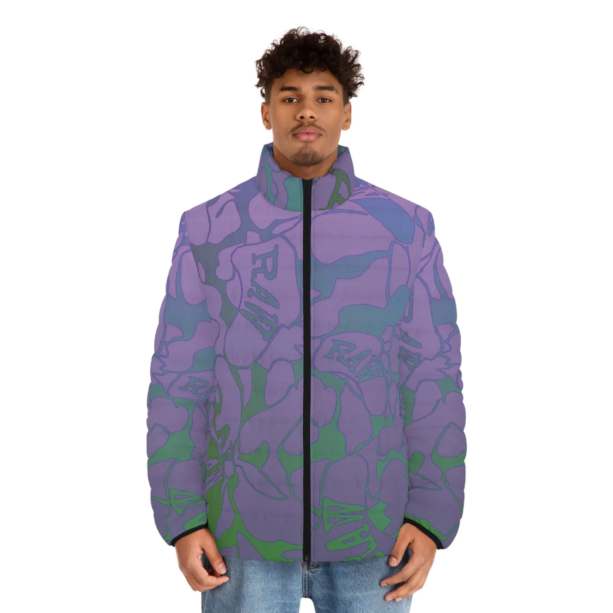 Raw Sushi "glory Camo" Puffer Jacket