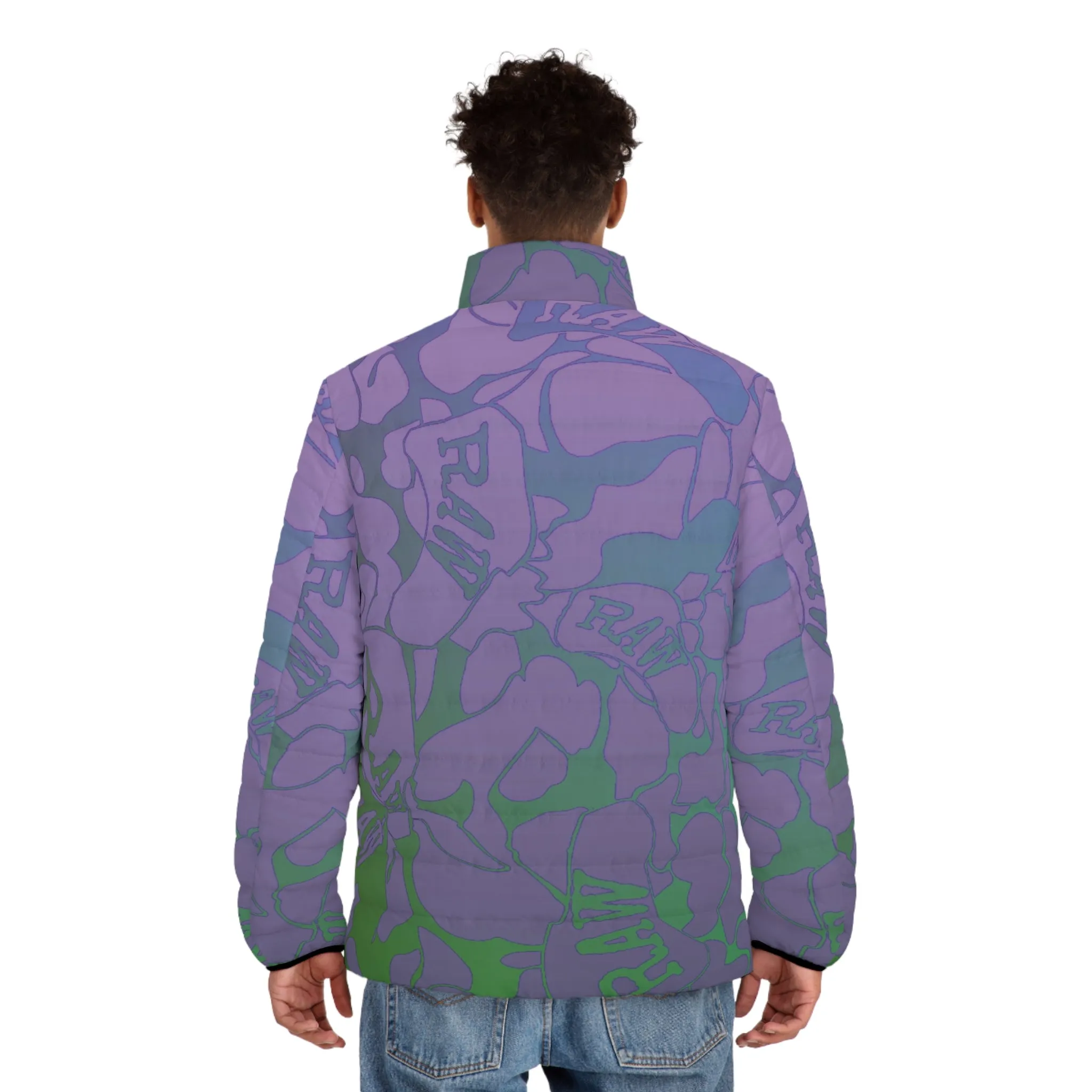 Raw Sushi "glory Camo" Puffer Jacket