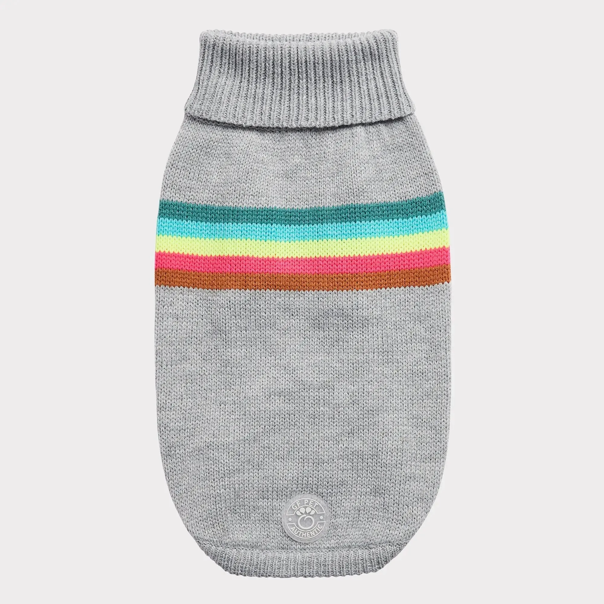 Retro Dog Sweater | Grey Mix