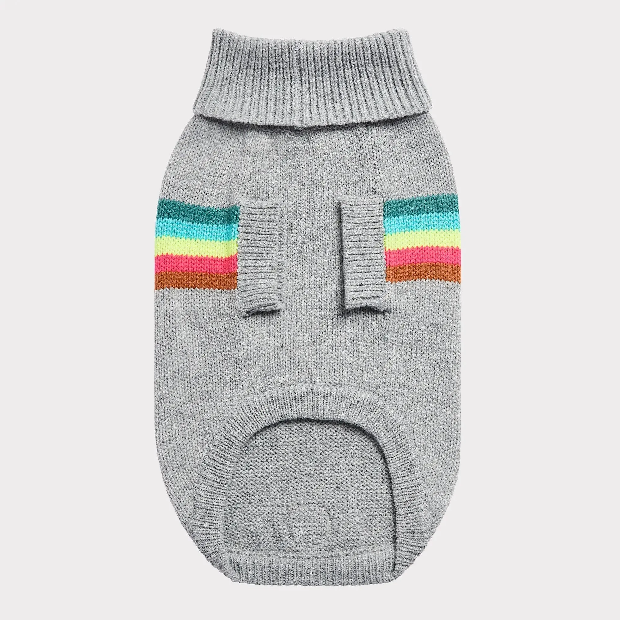 Retro Dog Sweater | Grey Mix