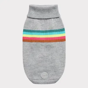 Retro Dog Sweater | Grey Mix