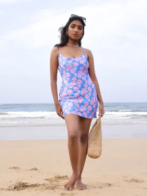Round Neck Mini Bias Dress