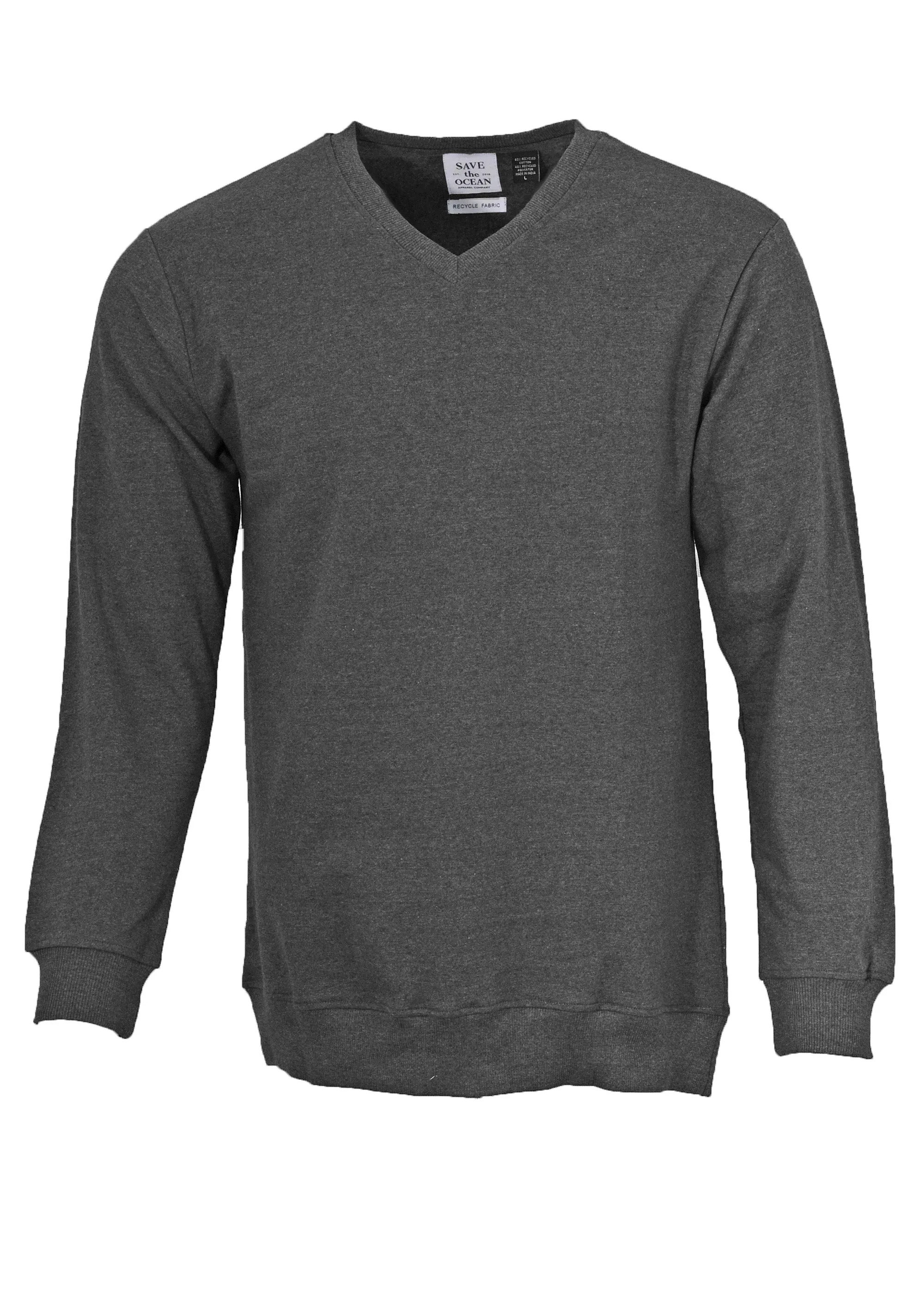 Save The Ocean Recycled V-Neck Sweater