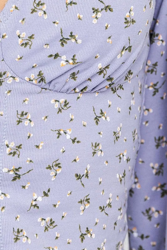 SAY SOMETHING LONG SLEEVE CROP TOP