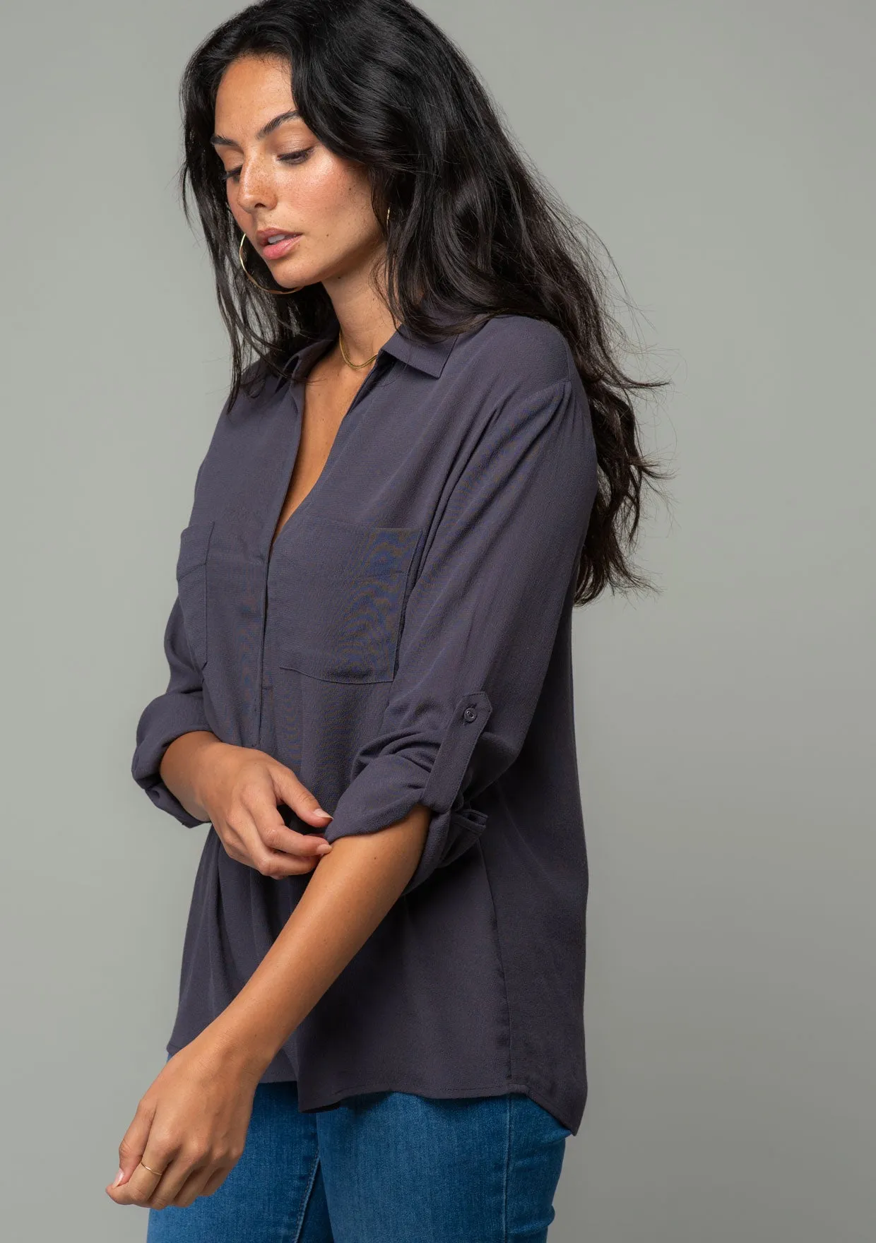 Shayla Button Front Shirt
