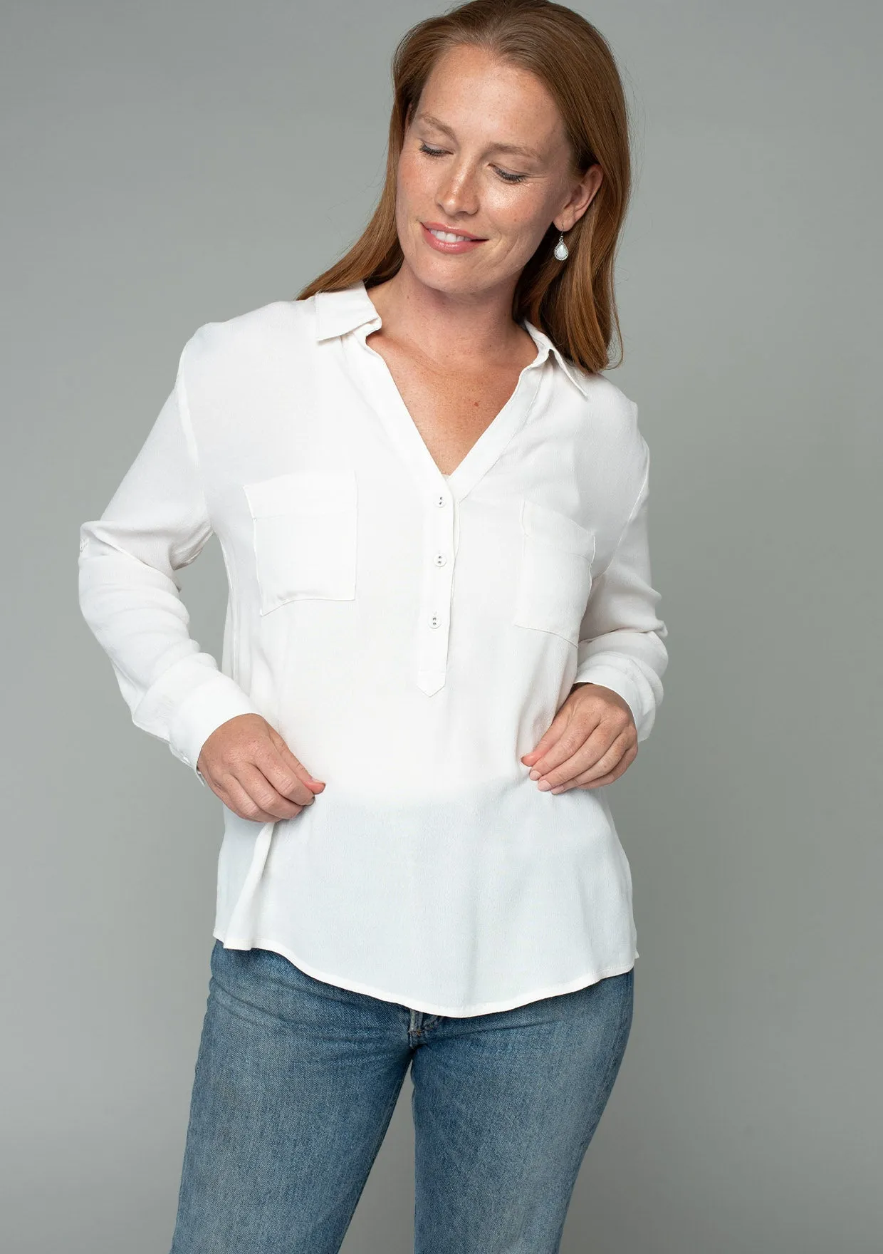 Shayla Button Front Shirt