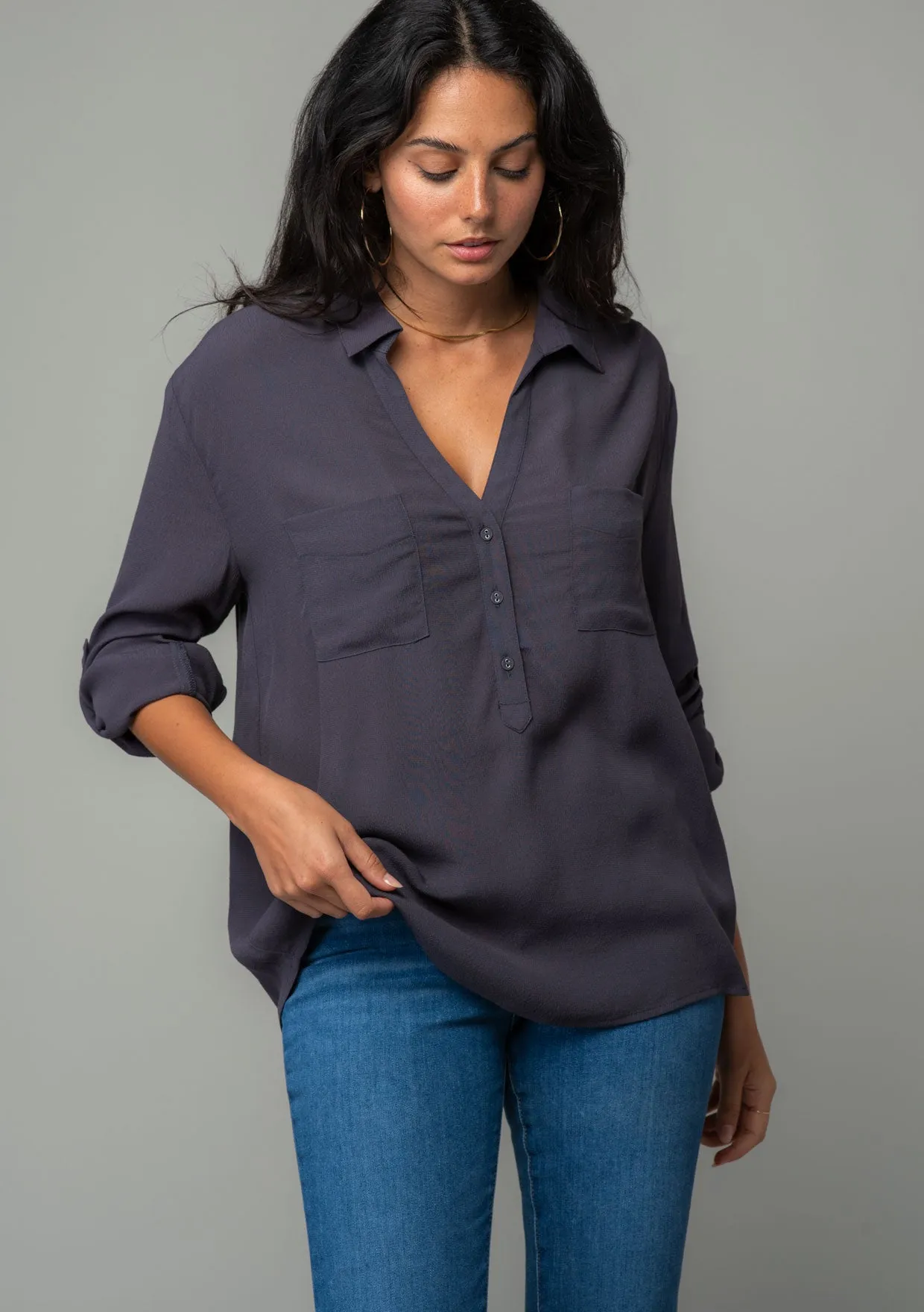 Shayla Button Front Shirt