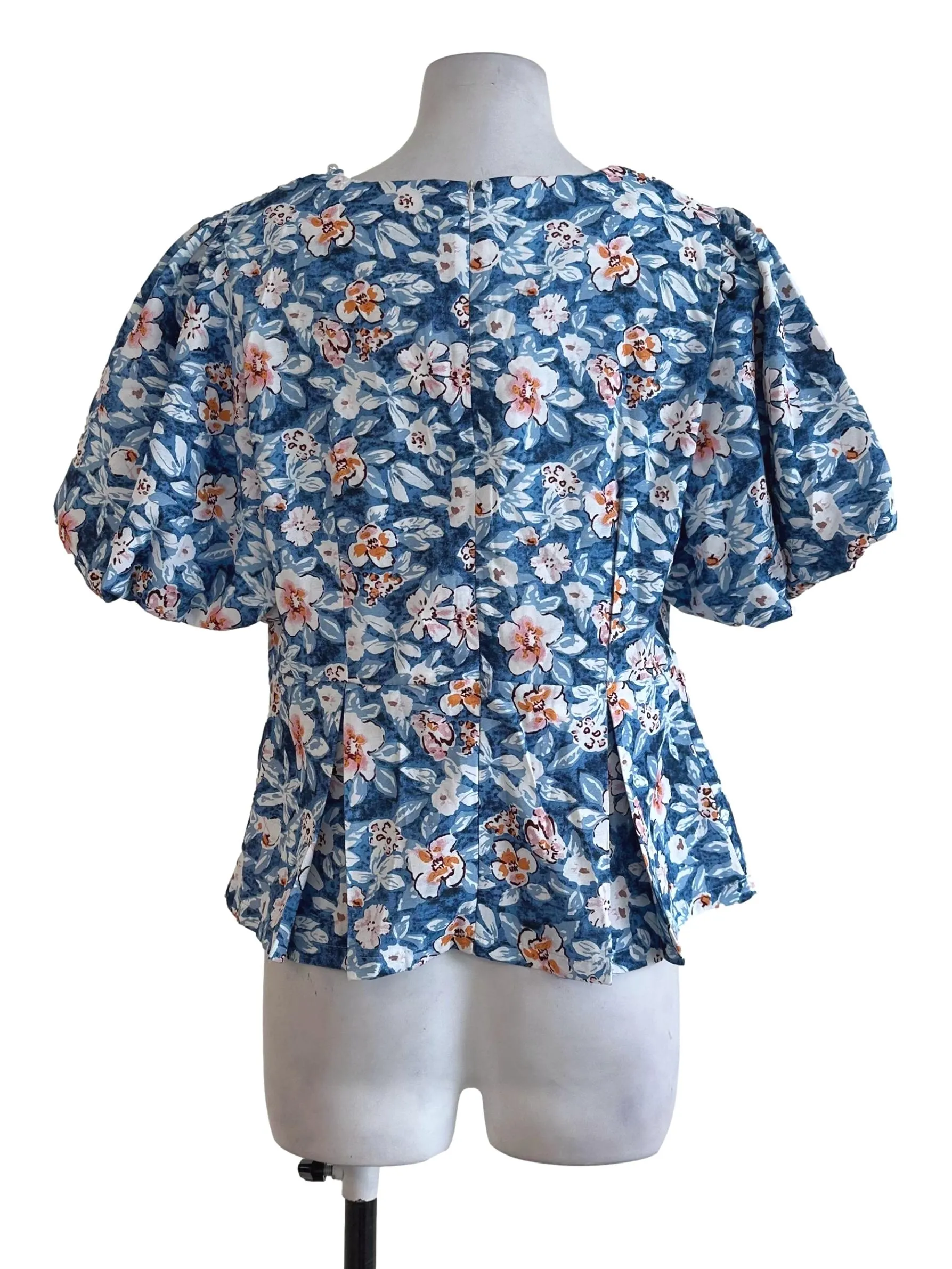Sky Blue Floral Top