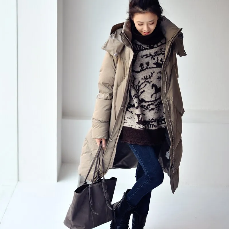 soft flapped turtleneck warm sweater for women winter