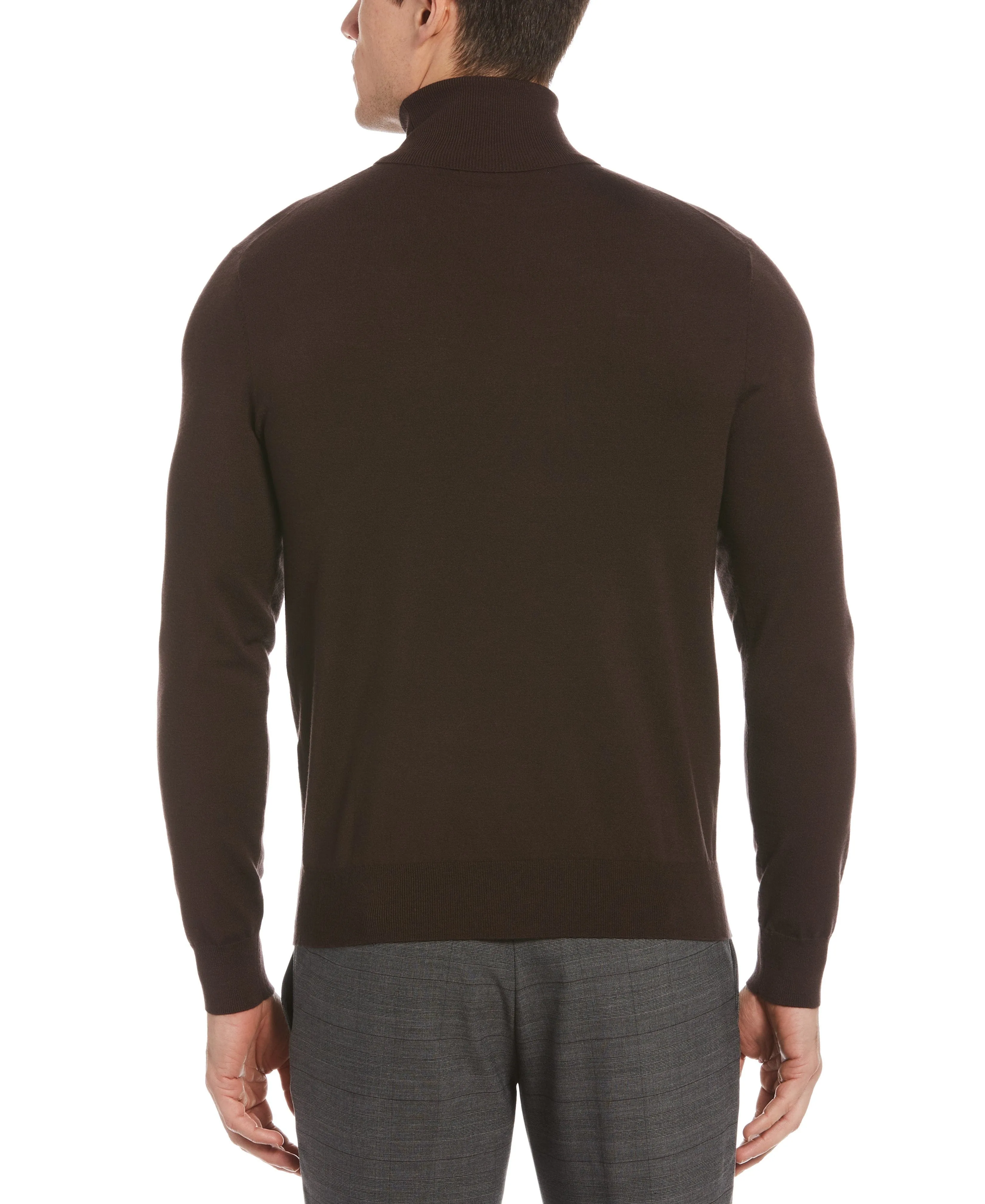 Solid Tech Knit Turtleneck Sweater