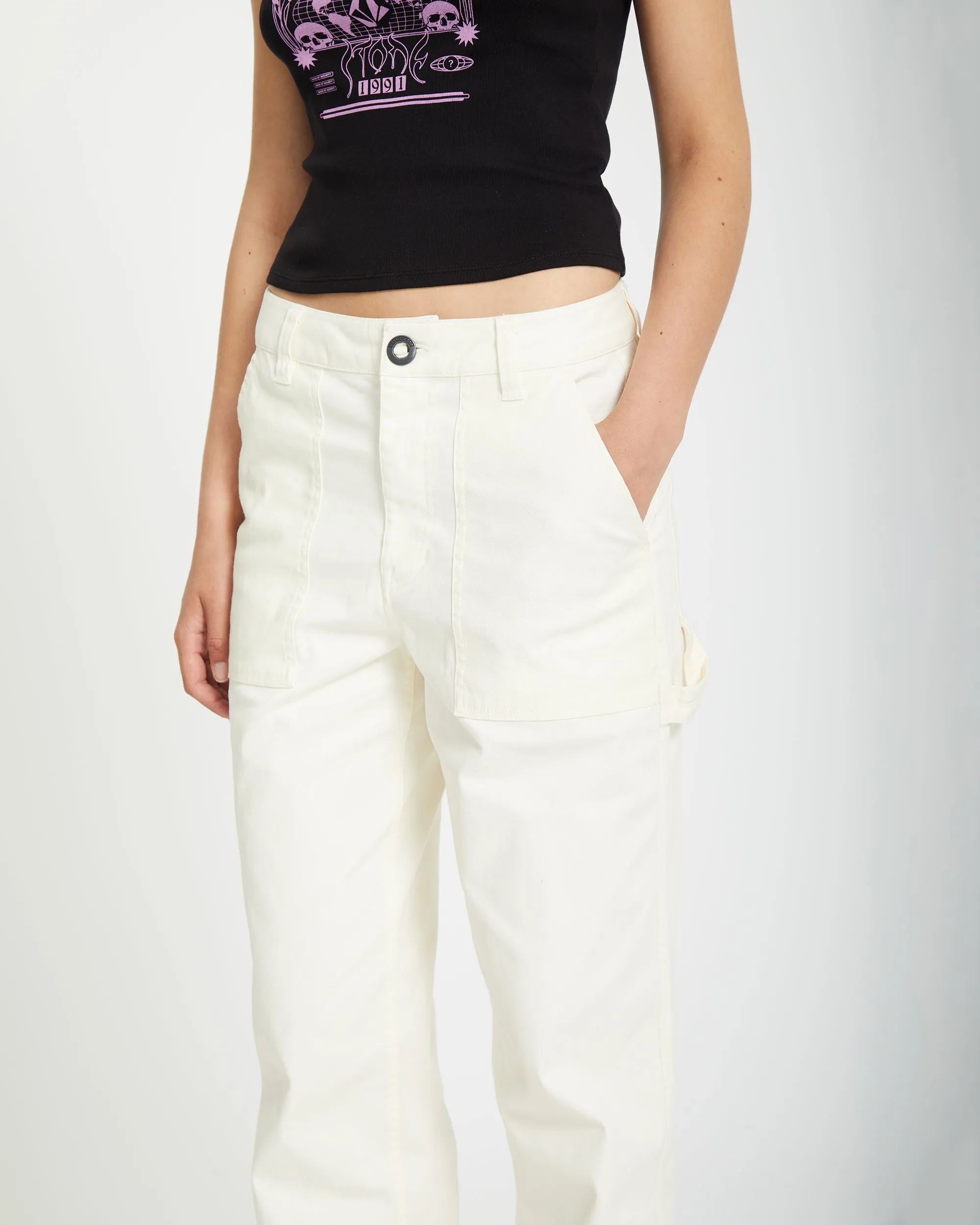 Stone Kraft Trousers - STAR WHITE