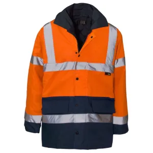 Supertouch Hi Vis 2 Tone Parka Jacket -ORANGE