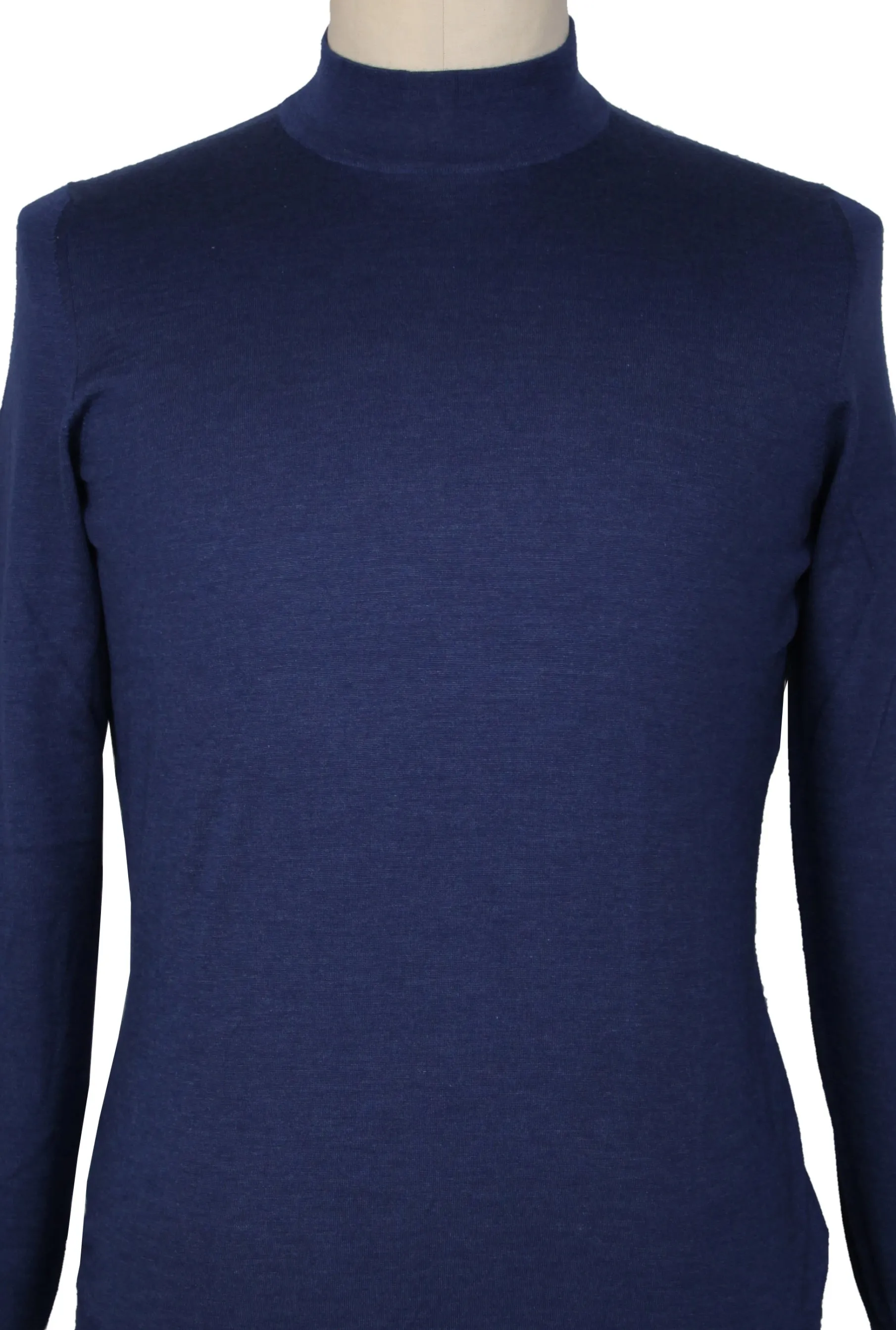 Svevo Parma Navy Blue Mock Turtleneck Sweater