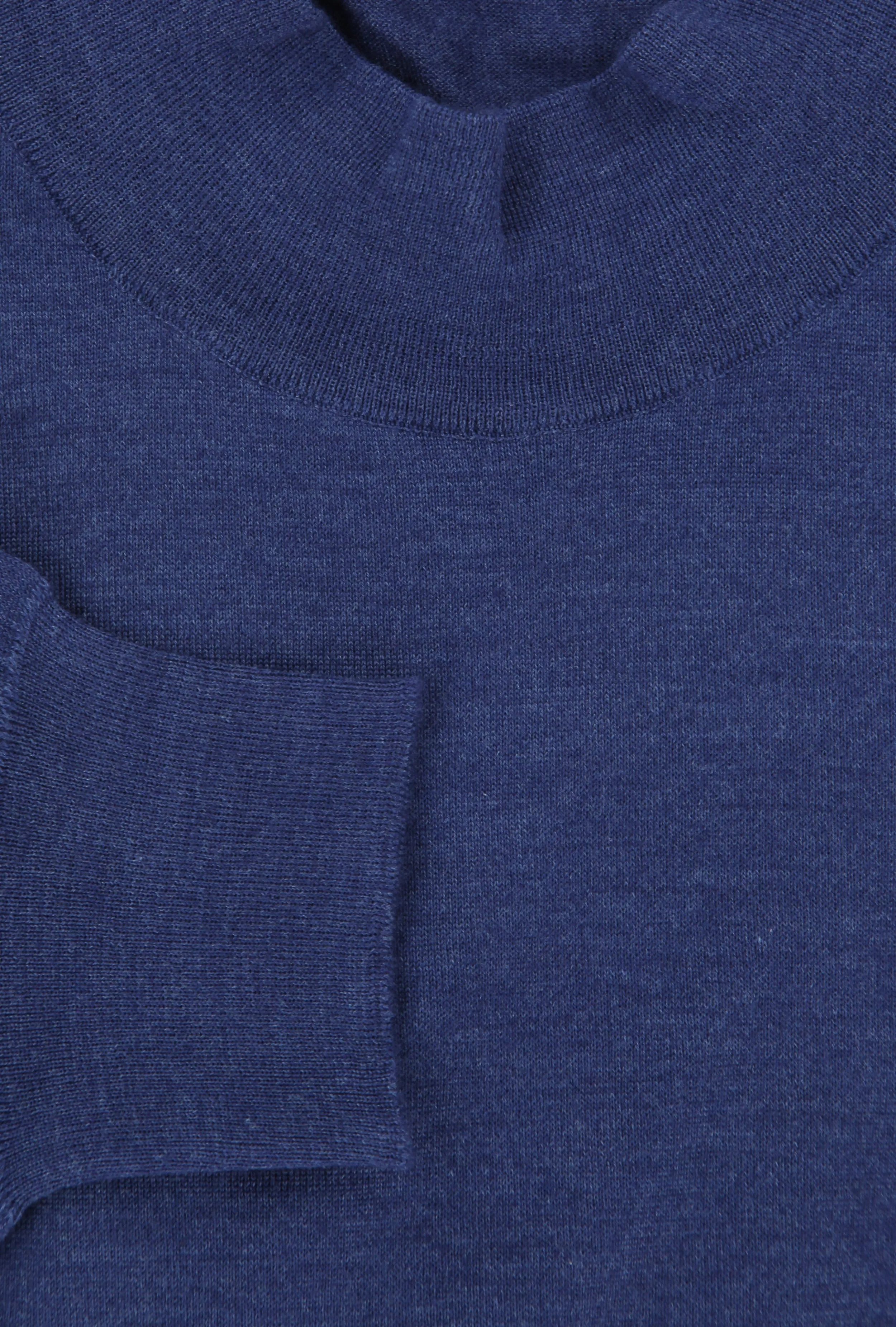 Svevo Parma Navy Blue Mock Turtleneck Sweater