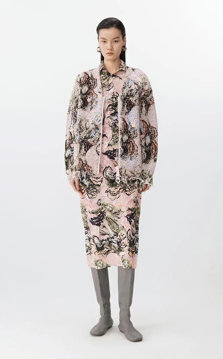 Sweater / JNBY Floral Dream Knit Cardigan