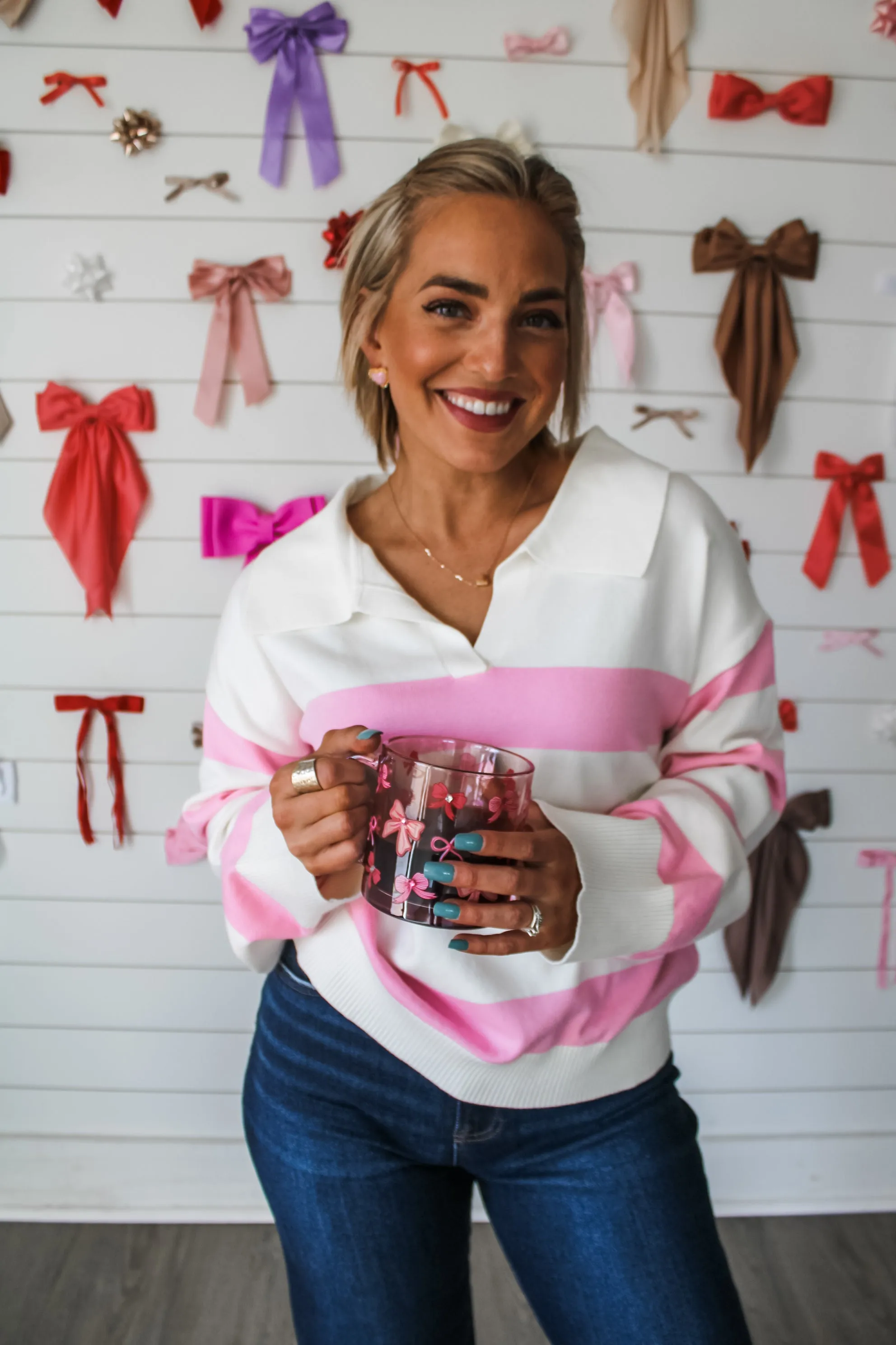 Sweet Mornings • Pink Stripe