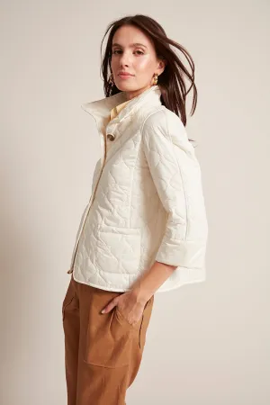 Tenley Quilted Wave 3/4 Sleeve Jacket