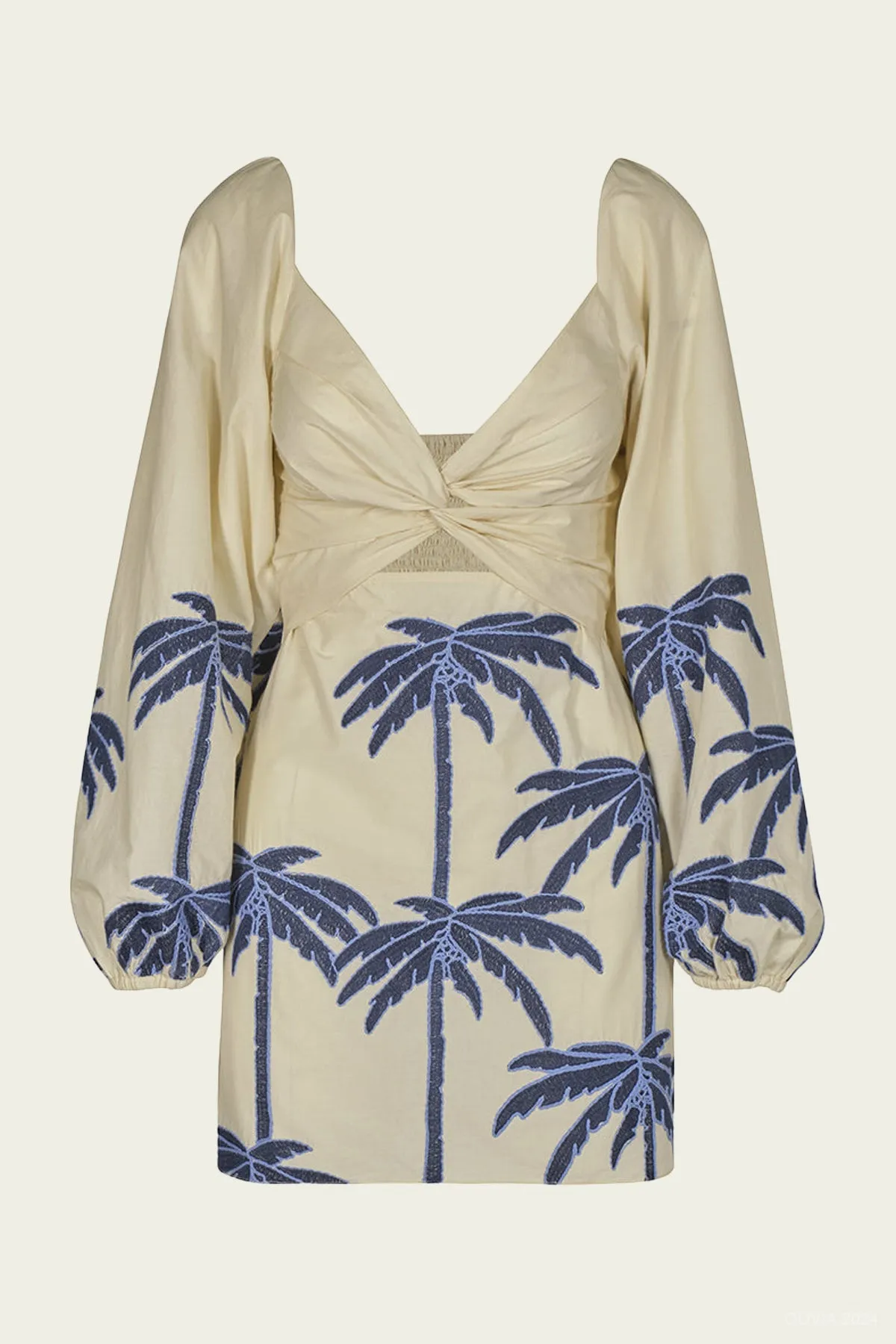 The Power Of The Sea Dress in Ecru Blue