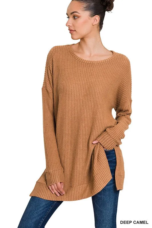 Thermal Waffle Sweater