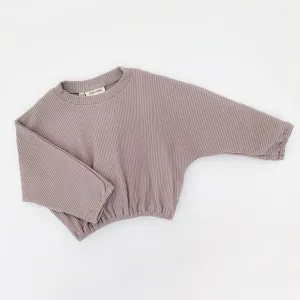TINY TROVE JETT PULLOVER TAUPE