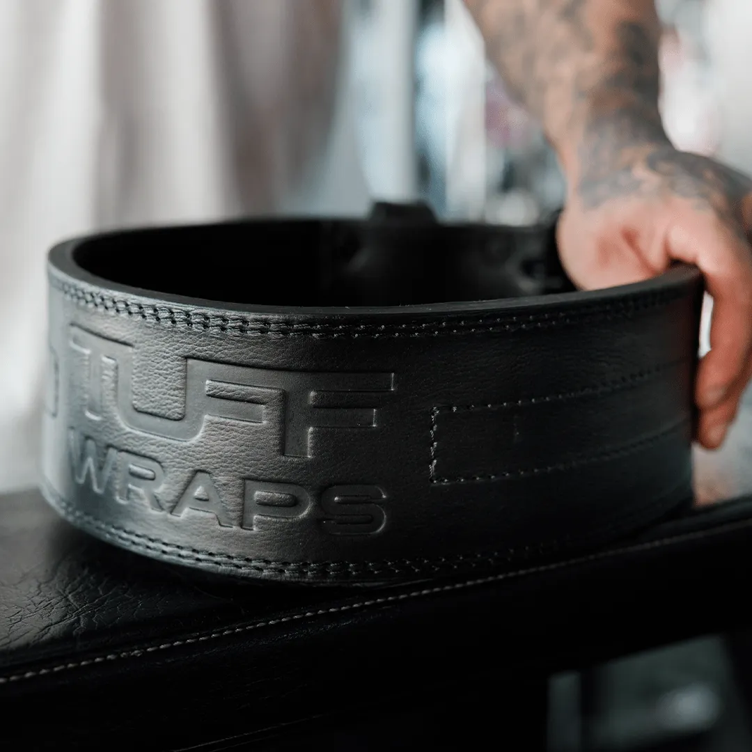 TUFF 10mm Double Prong Leather Weight Belt