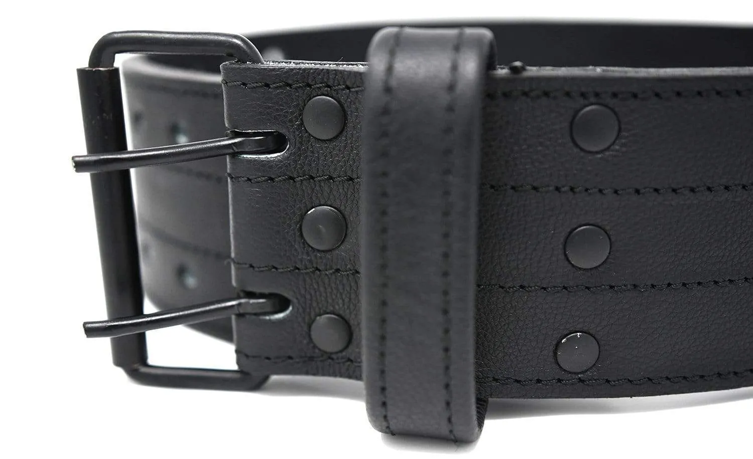 TUFF 10mm Double Prong Leather Weight Belt