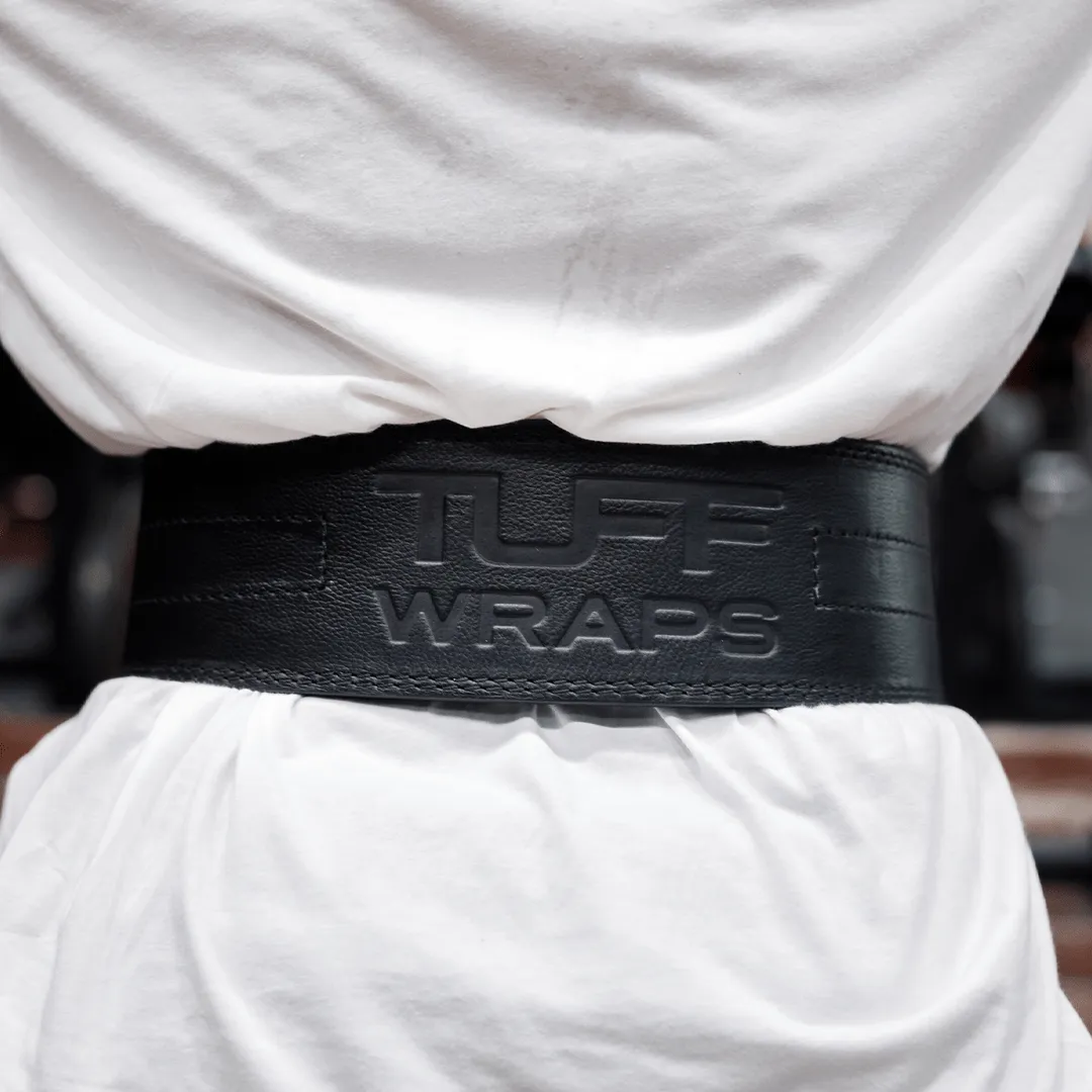 TUFF 10mm Double Prong Leather Weight Belt