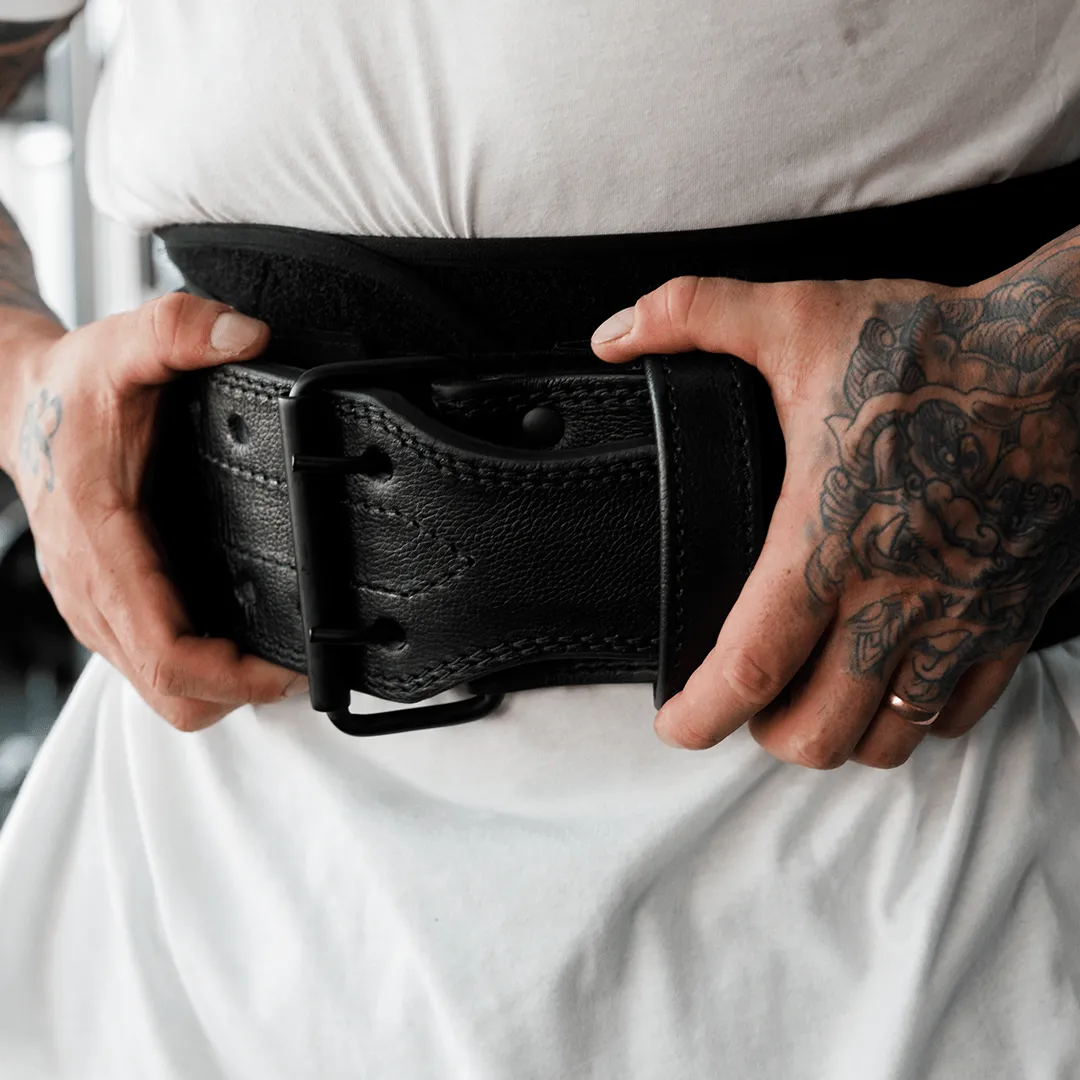 TUFF 10mm Double Prong Leather Weight Belt