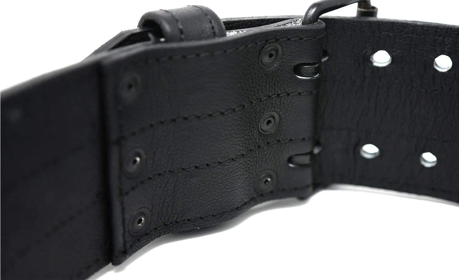 TUFF 10mm Double Prong Leather Weight Belt