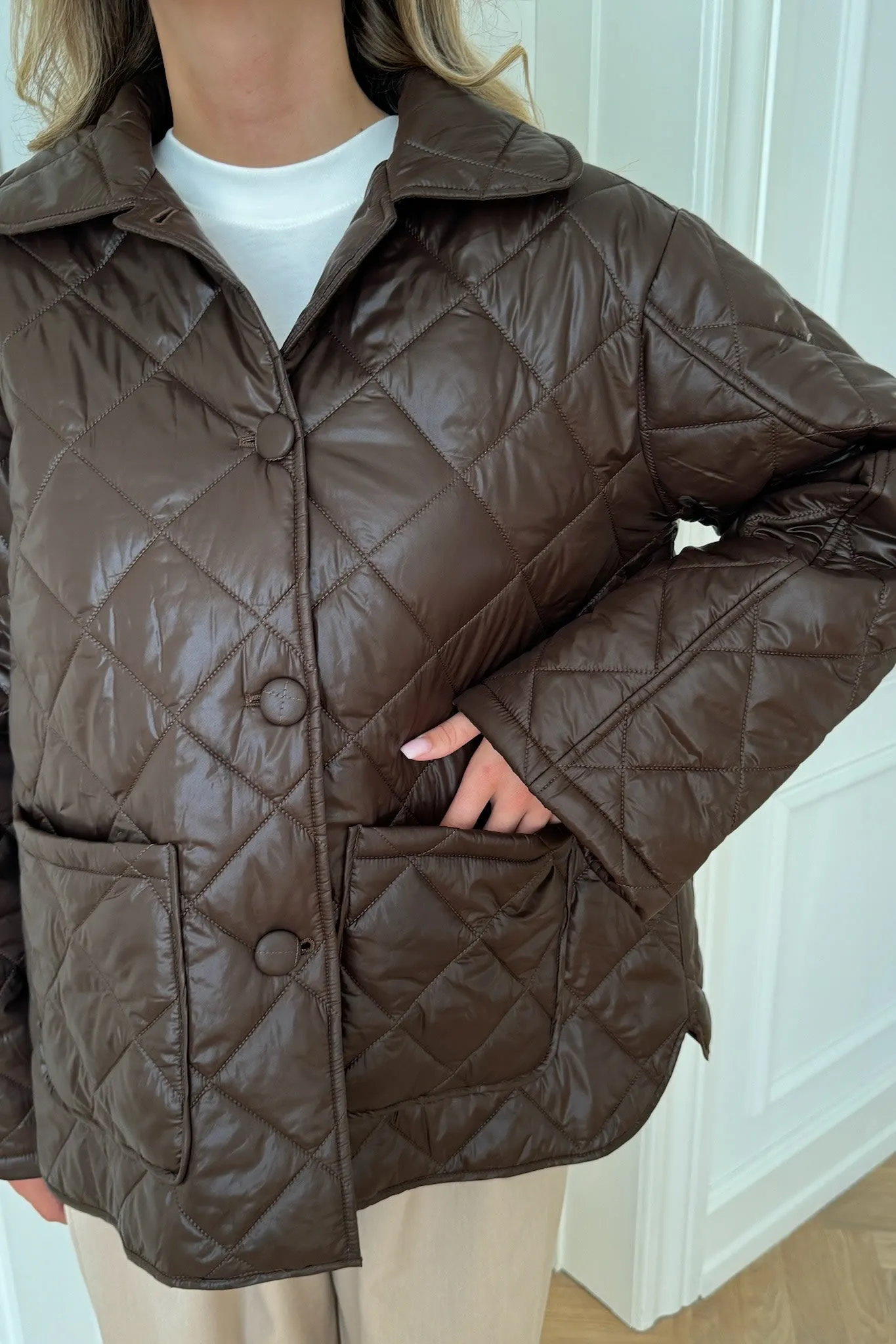 UmaIC Quilted Jakke - Brun
