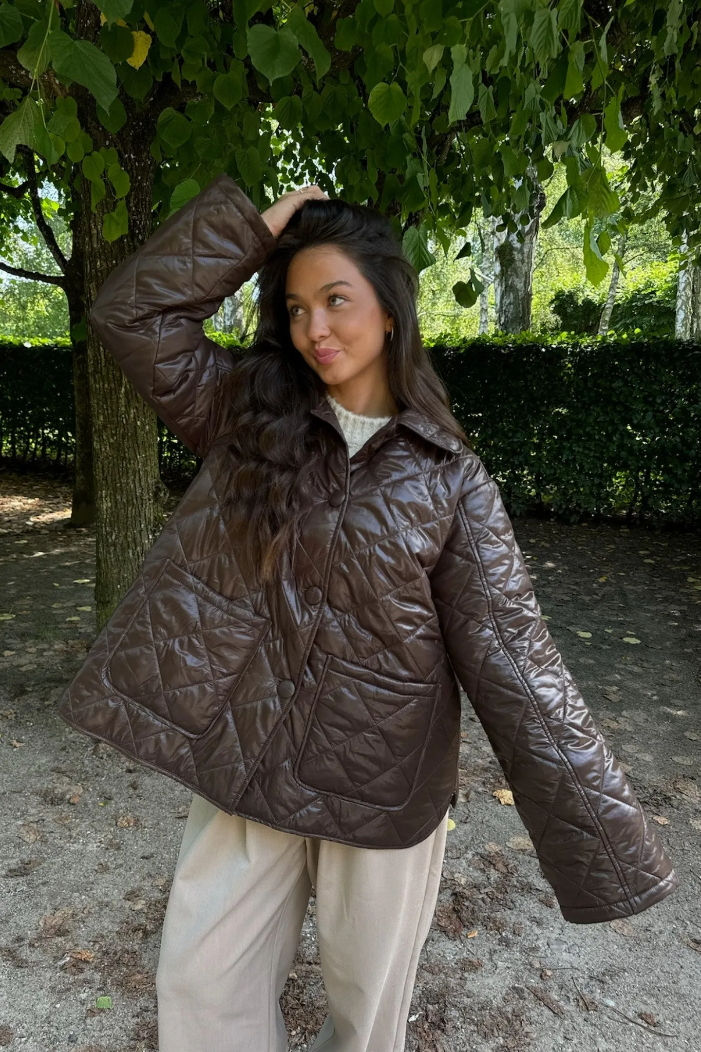 UmaIC Quilted Jakke - Brun