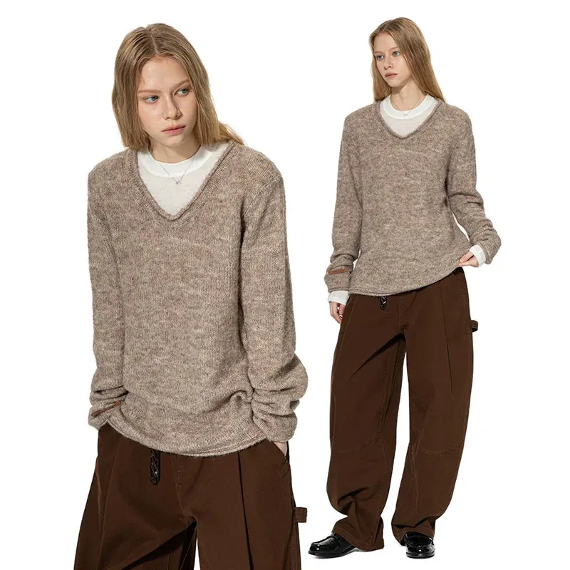 V-neck Knit Sweater