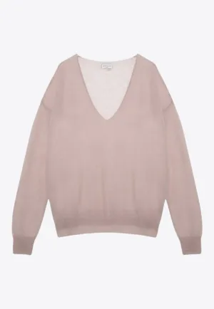 V-neck Wool-Blend Sweater
