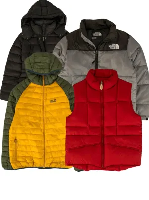 VINTAGE BRANDED PUFFER JACKETS