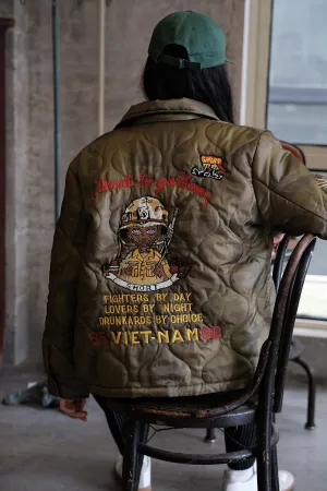 Vintage Embroidered Quilted Jacket