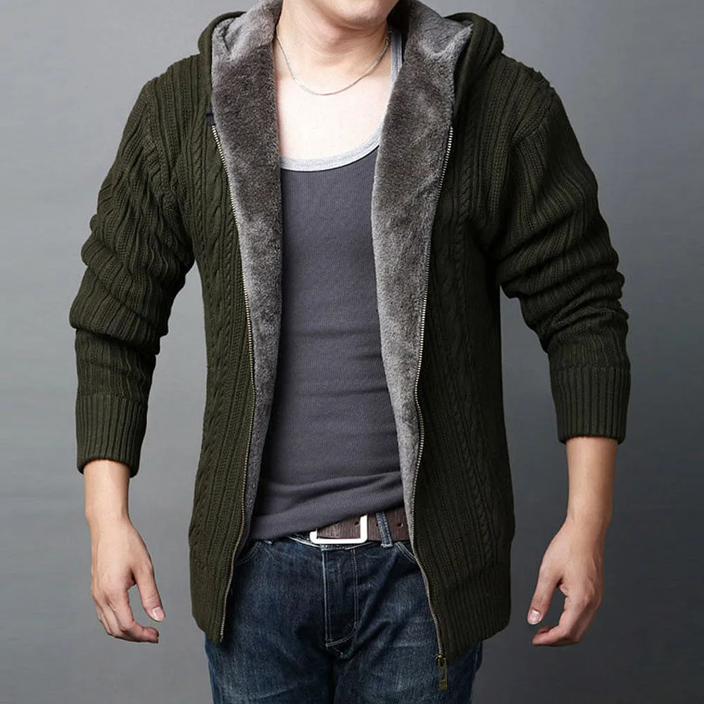 West Louis™ Velvet Padded Knitted Sweater