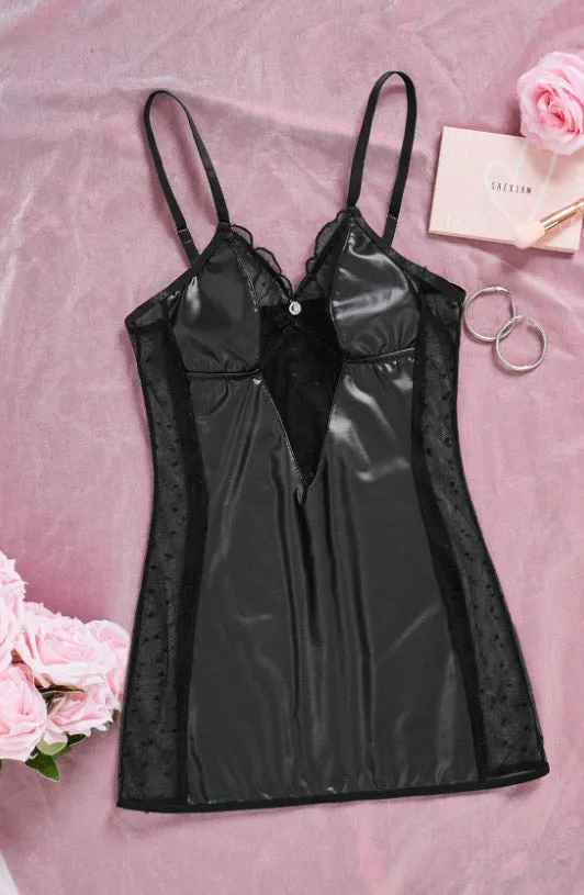 Wet Look mini Dress
